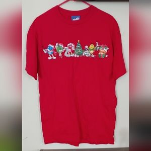 EUC M&M Short Sleeve Christmas Tee
